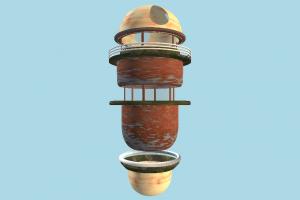 Sky House cactus, lighthouse, beacon, tower, building, build, structure